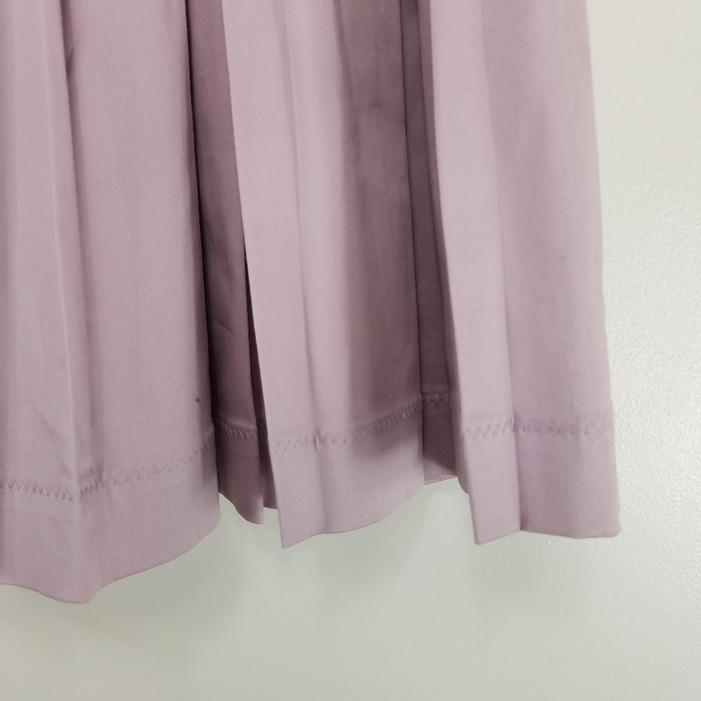 Elevenses Size 6 Skirt Pleated Drop Waist Lavender_5
